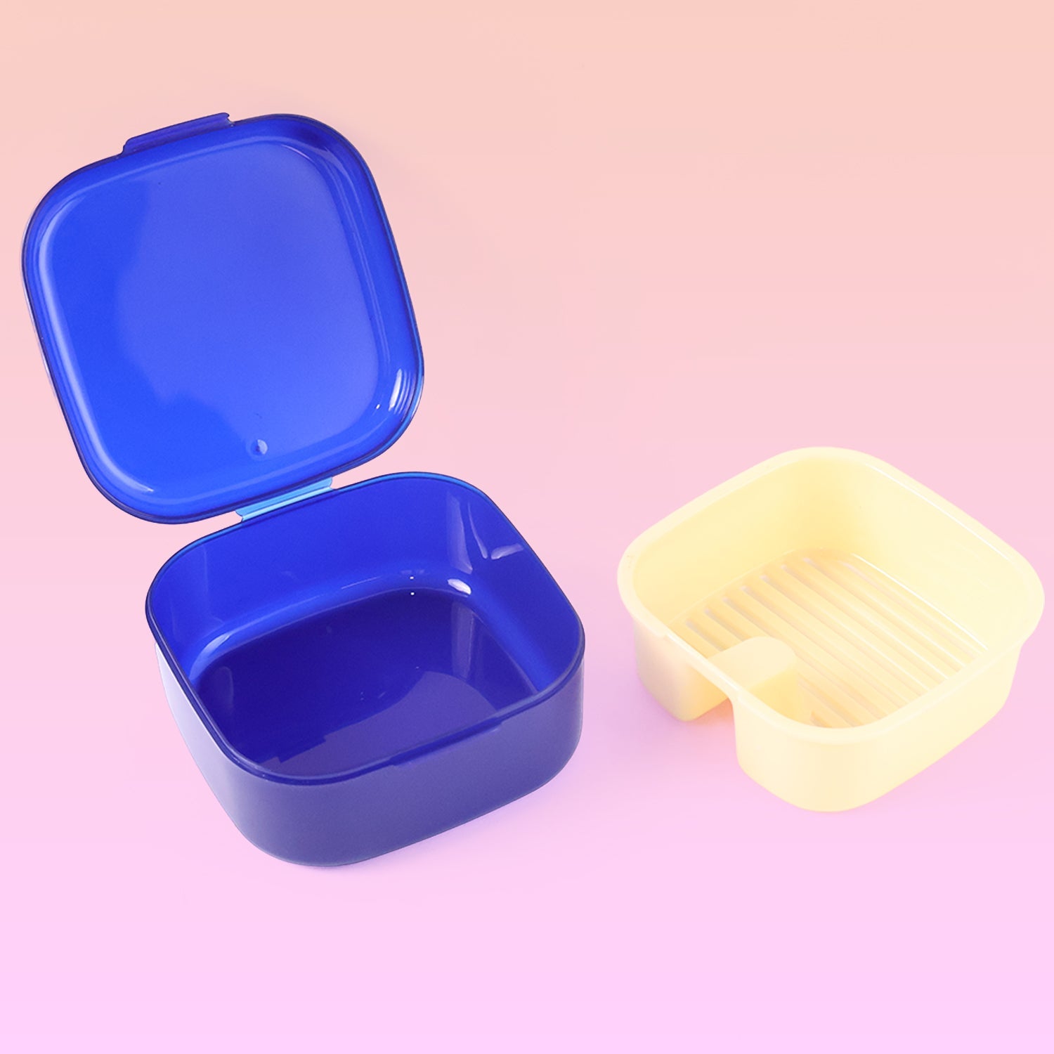 Blue Oblivion Multi-Purpose Storage Box with Lid, DENTURE CASE (1 Pc) Blue Oblivion Multi-Purpose Storage Box with Lid, DENTURE CASE (1 Pc)